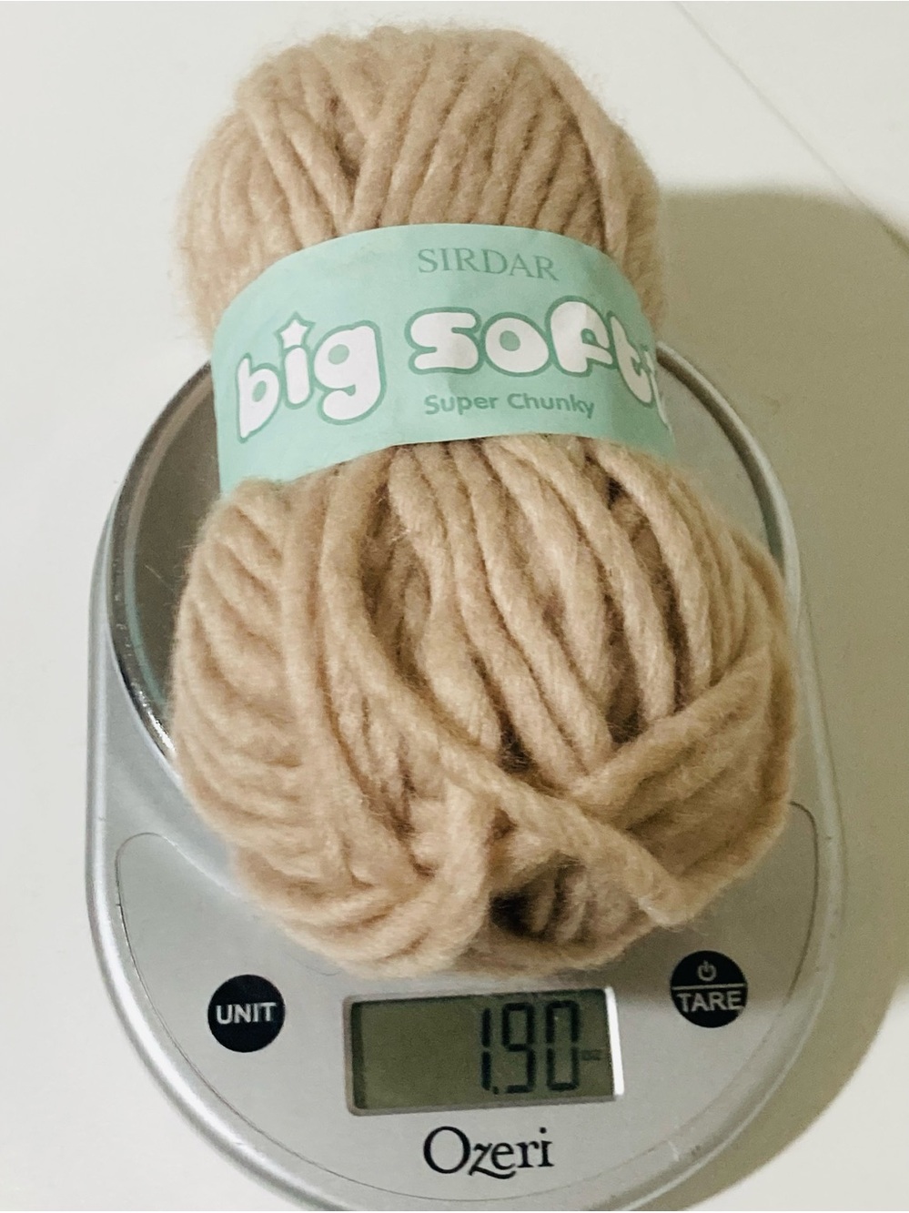 NWT Sirdar Big Softie Super Chunky Yarn - Camel Beige MADE IN ENGLAND